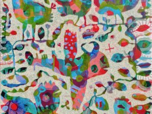 Gus Leunig - Blue Spotted Red Winged Avenel Parrot