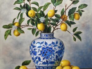 Natasha Junmanee - Vase of Lemon Branches