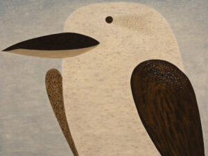 Kookaburra with Crescent Moon